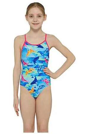 Zoggs Junior Girls Dolphine Sback Swimsuit