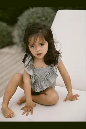 Lil Atelier Mini Girls Frill Swimsuit
