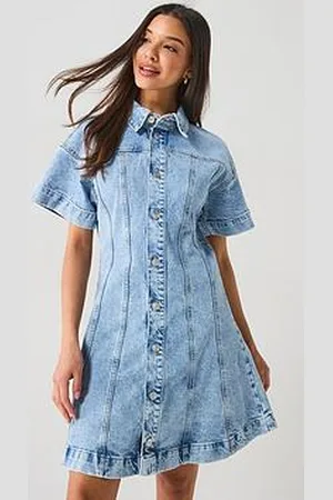 Pieces® A-Shape Denim Dress