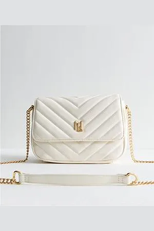 New Look Faux Leather Quilted Crossbody Bag
