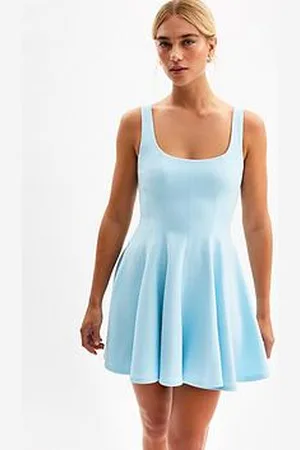 New Look Square Neck Flared Mini Dress