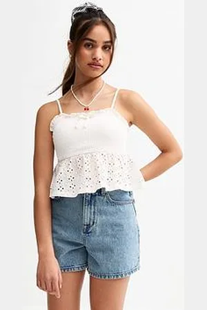 New Look Girls Broderie Anglaise Babydoll Cami Top