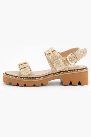 Very Raffia Chunky Buckle Sandal