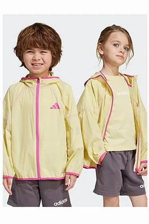 adidas Kids Unisex Lightweight Windbreaker Kids - Yellow
