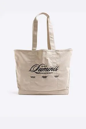 River Island Embroidery Tote Bag