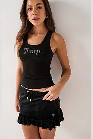 Juicy Couture Racer Vest With Diamante Logo