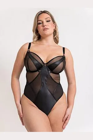 Curvy Kate Scantilly By Suspense Plunge Bodysuit