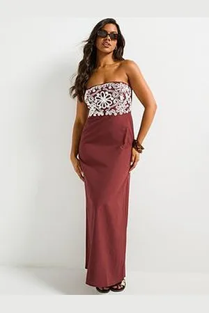 Very Embroidered Bandeau Beach Dress