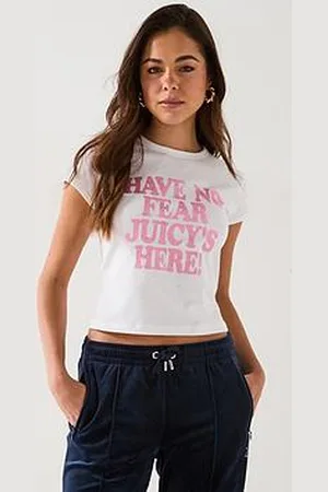 Juicy Couture Have No Fear Slogan Cap Sleeve Baby T-Shirt