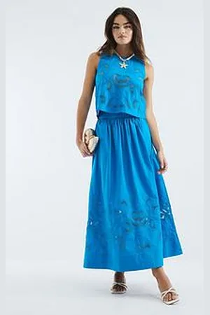 River Island Maxi Broderie Skirt