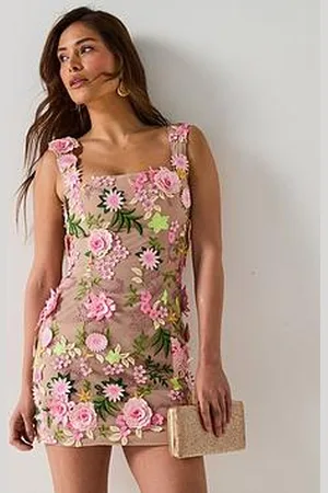 ELLIATT Aella Embroidered Mini Dress