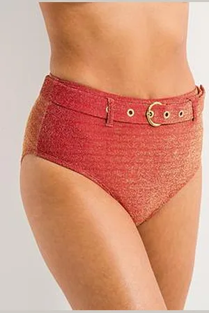 Very Shape Enhancing Lurex High Waisted Belted Brief