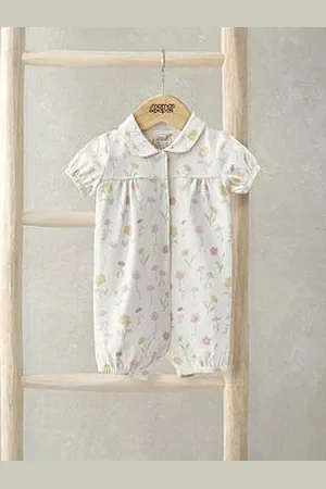 Mamas & Papas Baby Girls Floral Pyjama Romper
