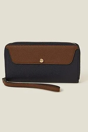 Accessorize Large Wrist Strap Purse - 2-Tone