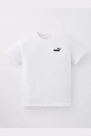 PUMA Junior Boys Small Logo T-Shirt - White