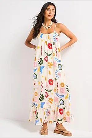 Very Strappy Printed Beach Midaxi Dress