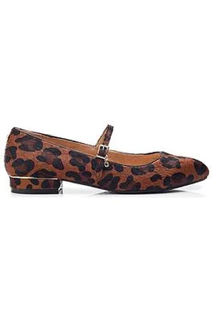 Moda In Pelle Florentin Leather Ballerina - Leopard