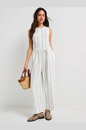 ONLY Linen Belted Jumpsuit