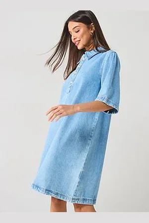 ONLY Short Sleeve Denim Dress