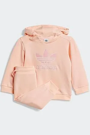 adidas Infant Unisex Hoodie Set Big Logo Execution - Pink