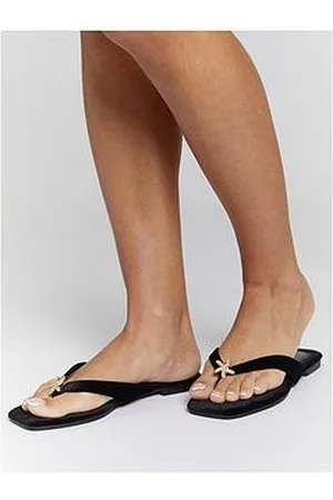 South Beach Velvet Flip Flop With Starfish