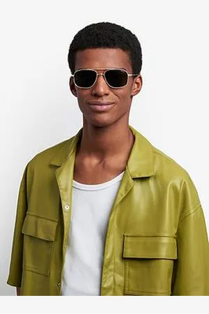Polaroid Metal Rectangular Sunglasses