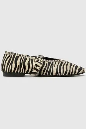 Schuh Lavena Leather Mary Jane Ballerina - Animal