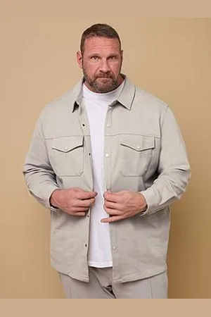 BAD RHINO Textured Jersey Shacket