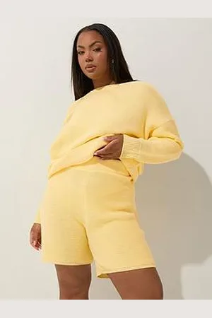 Yours Curve Buttermilk Knit Short