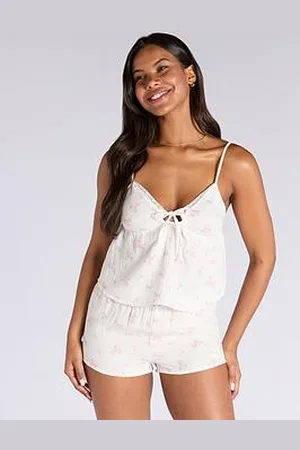 Boux Avenue Vintage Floral Cami & Short Pyjama Set - Ivory Mix