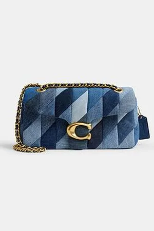 Coach Quilted Patchwork Denim Tabby Shoulder Bag 26