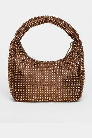 Quiz Satin Diamante Bag