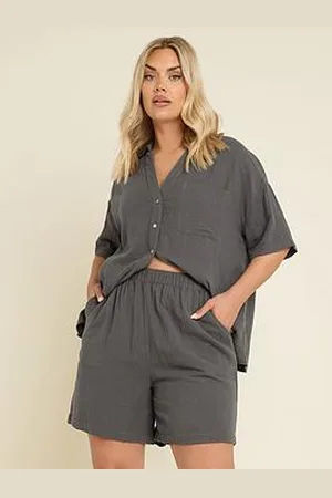 Yours Curve Cheesecloth Short