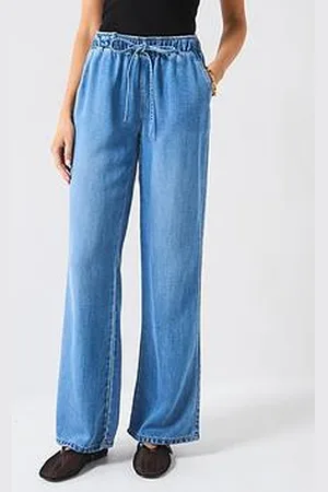 ONLY High Rise Tie Waist Jeans