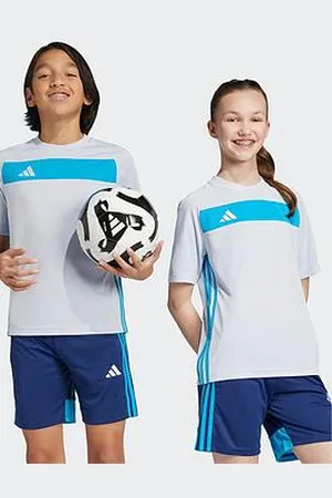 adidas Youth Tiro Essential Jersey - Grey/Blue