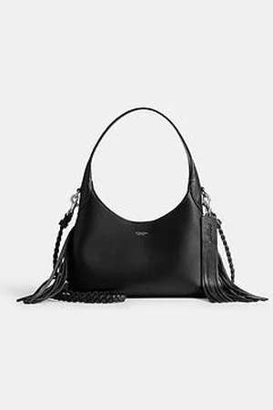 Coach Brooklyn Shoulder Bag 23 With Fringe Detailing