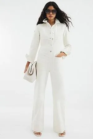 River Island Boilersuit - Ecru
