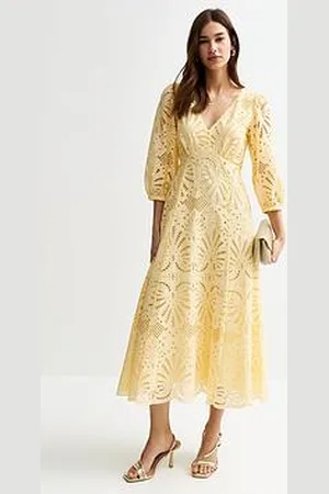 New Look Broderie Anglaise Midi Dress