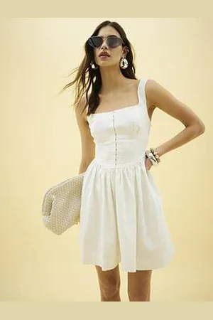 River Island Sleeveless Denim Mini Dress