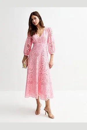 New Look Broderie Anglaise Midi Dress