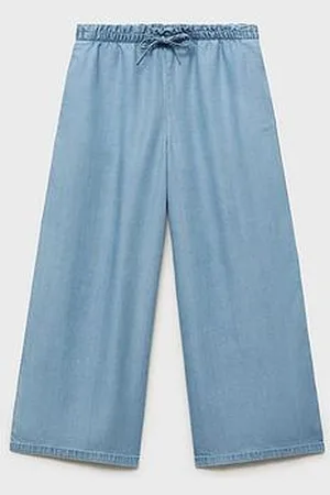 MANGO Girls Coco Chambray Co-Ord Trousers