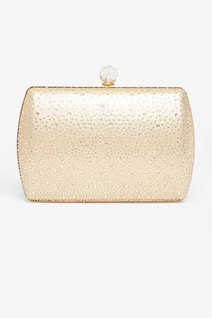Quiz Diamante Twist Handle Bag