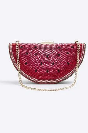 River Island Embellished Watermelon Slice Clutch Bag