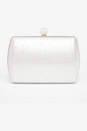 Quiz Diamante Curve Box Bag