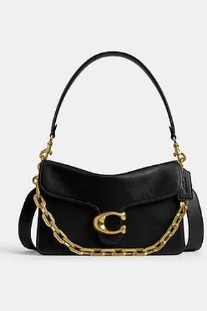 Coach Soft Grain Leather Chain Tabby Shoulder Bag With Chain