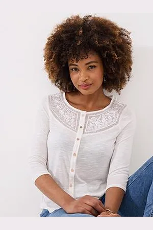 Joe Browns Celia Lace Detail Jersey Top