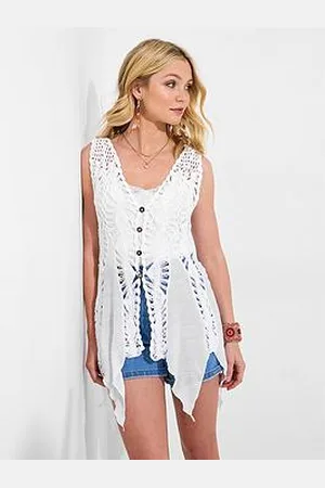 Joe Browns Seville Hanky Hem Crochet Top