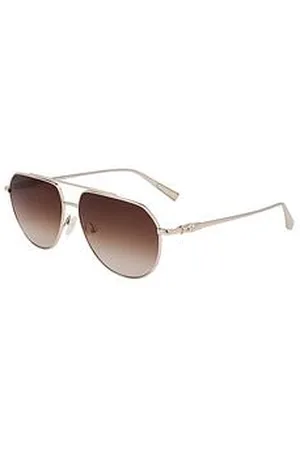 Longchamp Lo174S Aviator Metal Sunglasses