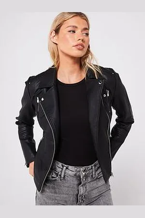 ONLY Faux Leather Biker Jacket