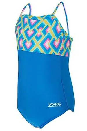 Zoggs Kids Girls Xena Panel Classicback Swimsuit